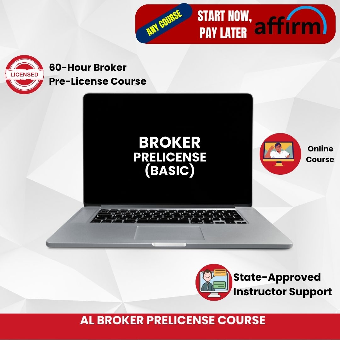 AL Broker Pre-Licensing Course Online (Basic)